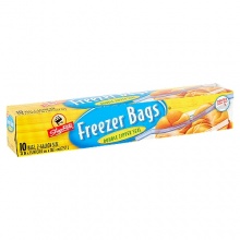 Freezer Bags- Double Zipper Seal -2 Gallon-10 Bags